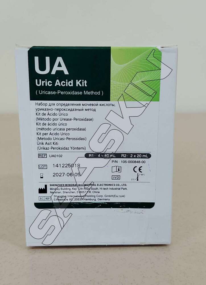 Mindray Uric Acid Reagent Kits - Whole Blood, Pack Size R1 10 x 30 ml | Compatible with BS Series Analyzers, High Reliability and Accuracy