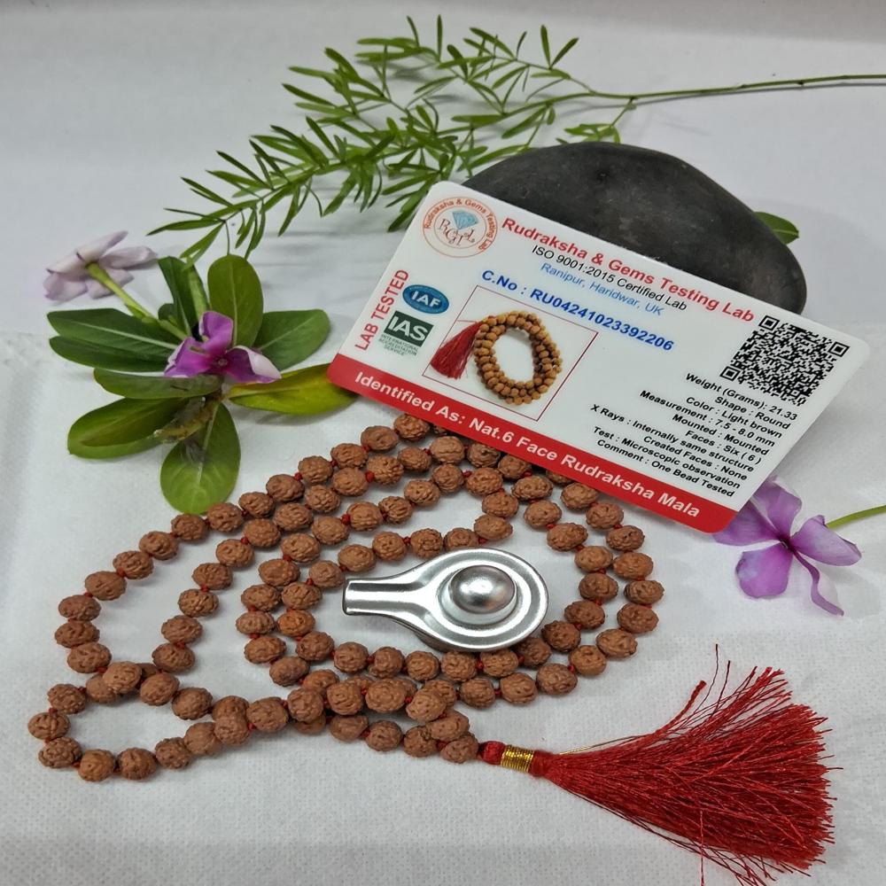 6 mukhi indonasian Rudraksha Mala