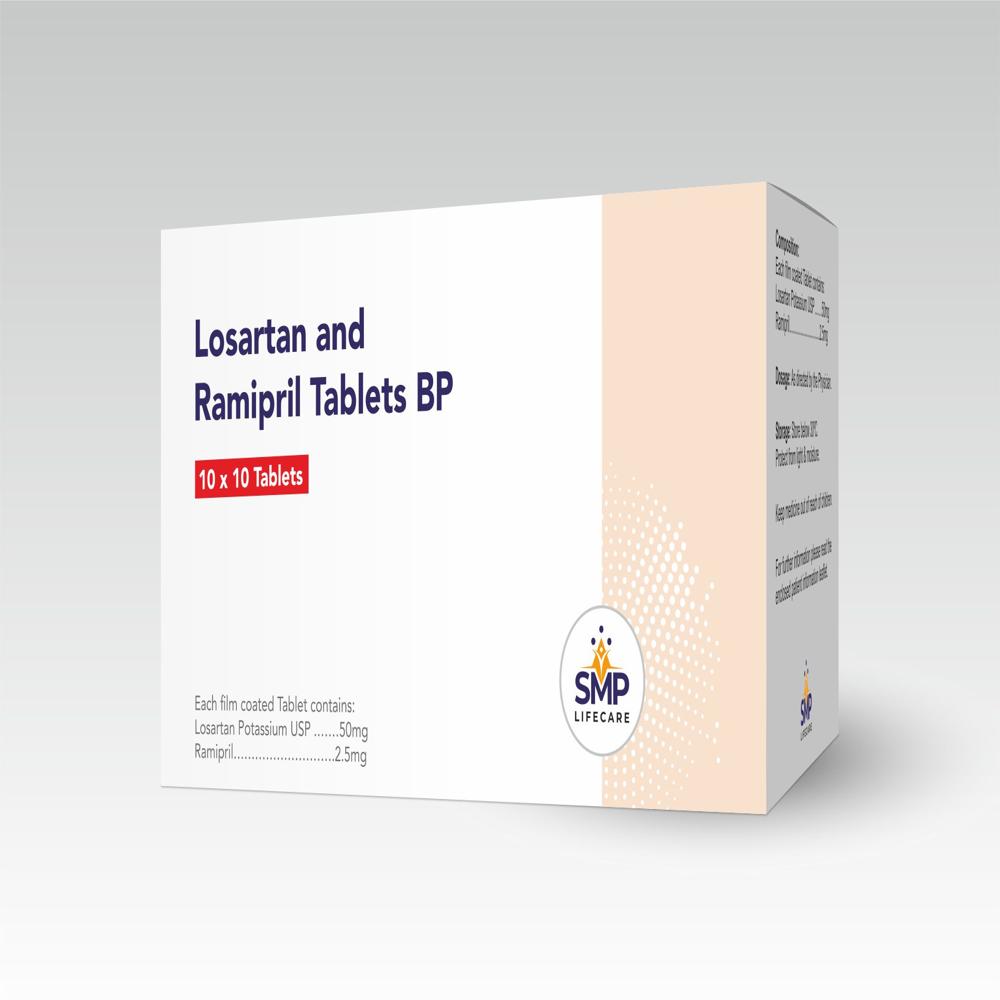 Losartan 50mg And Ramipril 2.5mg Tablets - Drug Type: Specific Drug