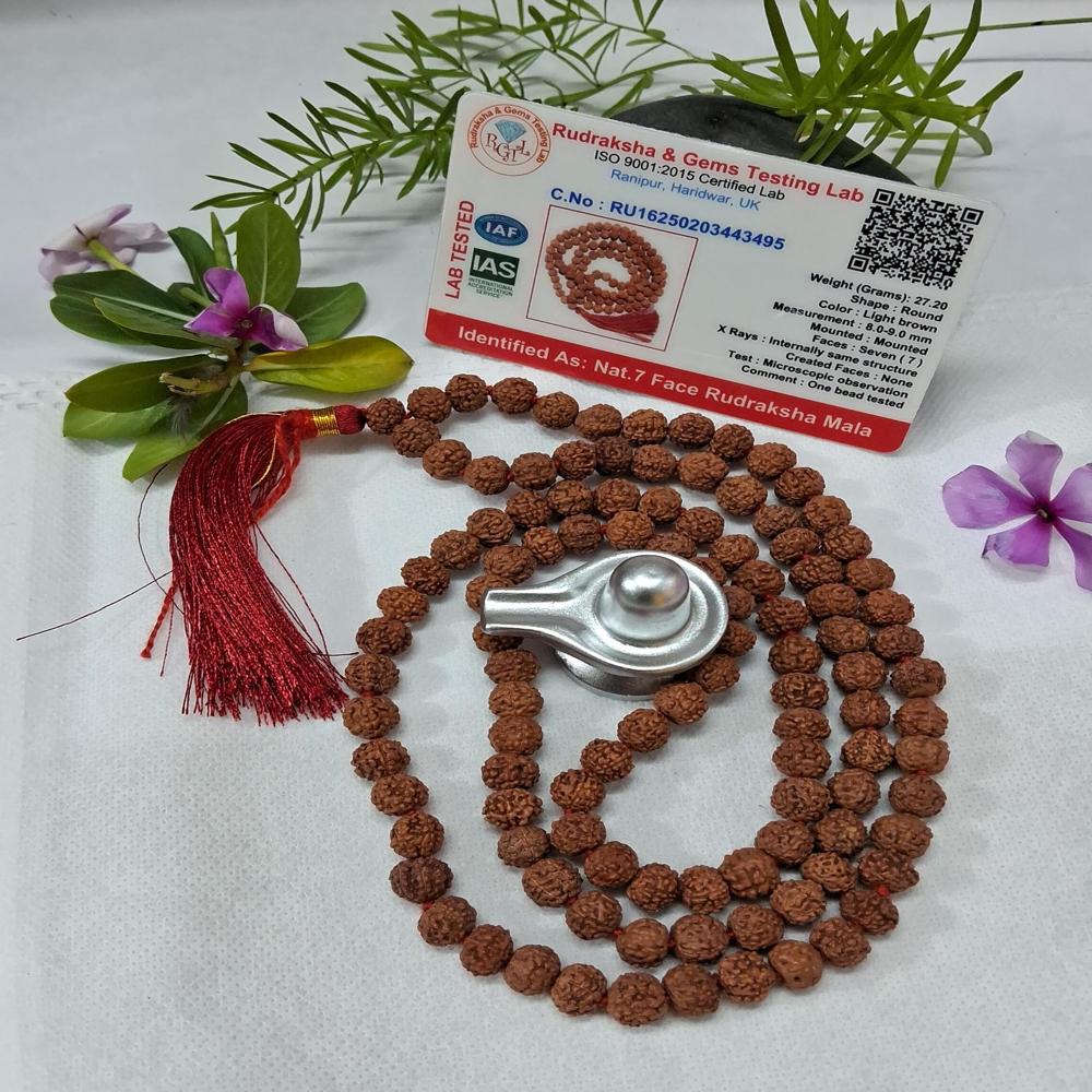 7 mukhi indonasian Rudraksha Mala