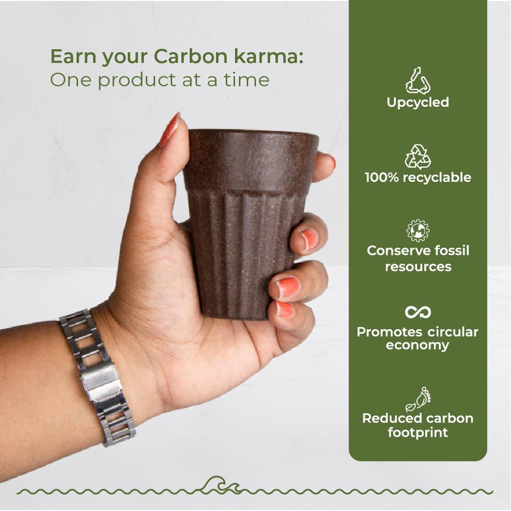 120ml Cocoa Bean Coffee Husk Chai Cup Unbreakable Tea Cups Cutting Chai Cup Reusable Tea Cups - Color: Different Available