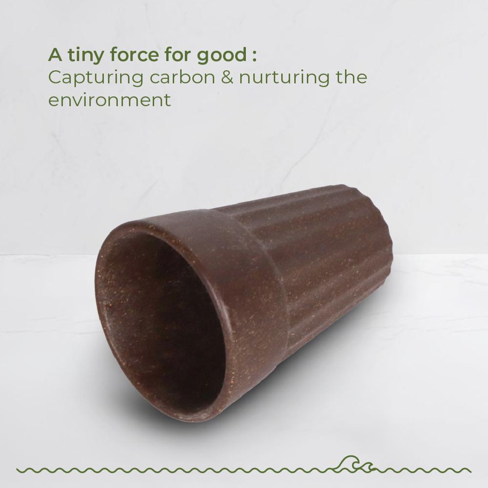 120ml Cocoa Bean Coffee Husk Chai Cup Unbreakable Tea Cups Cutting Chai Cup Reusable Tea Cups