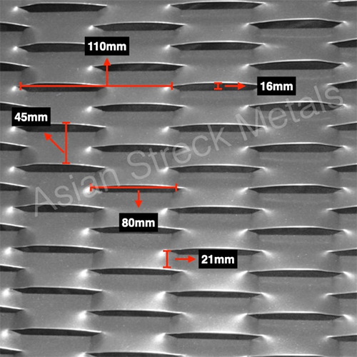 Hugo-F24-IN15 Expanded Metal Facade Mesh