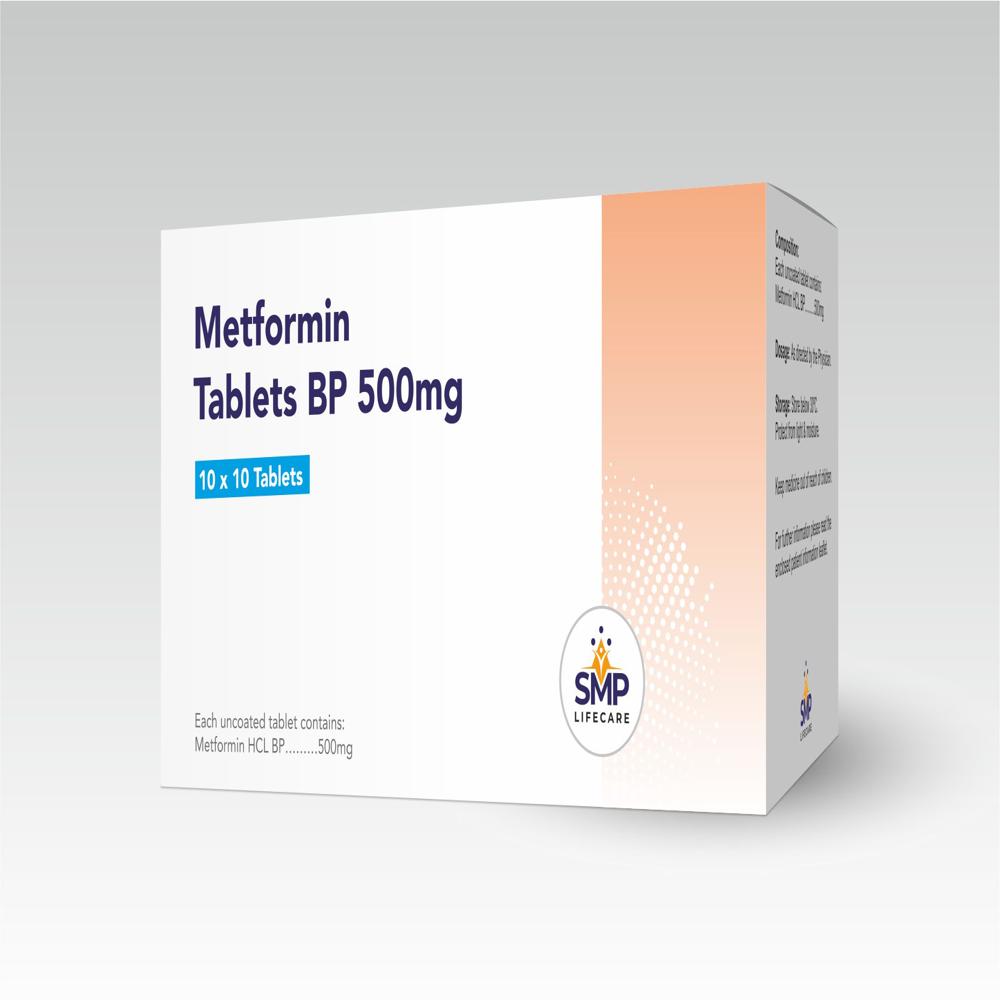 मेटफॉर्मिन टैबलेट्स BP 500mg