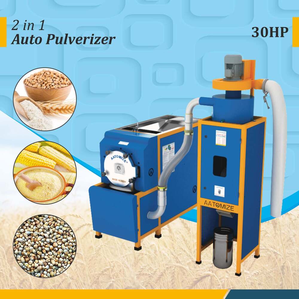 30Hp Industrial Pulverizer Machine With Cyclone - Color: Blue