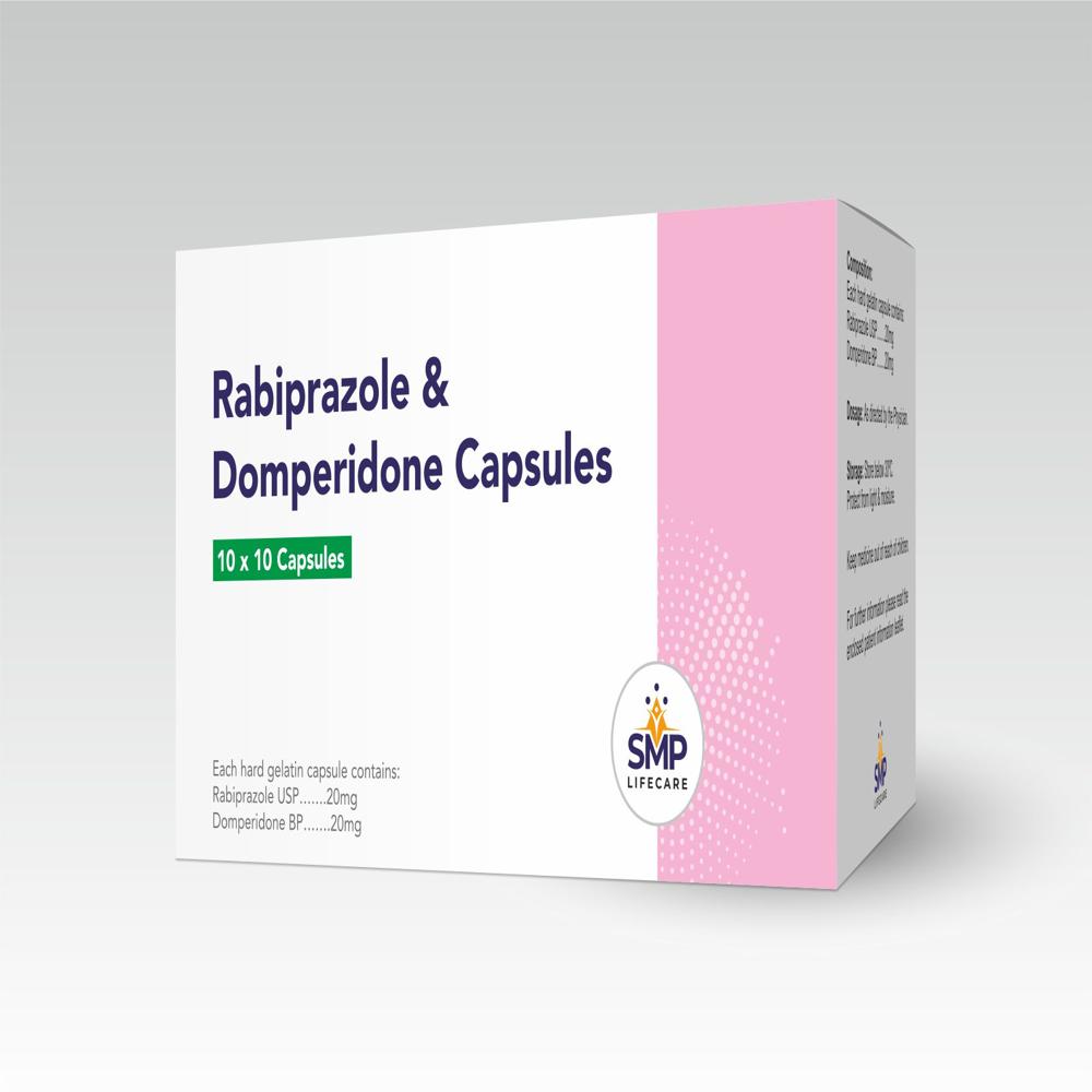 Rabiprazole and Domperidone Capsules 20mg + 20mg