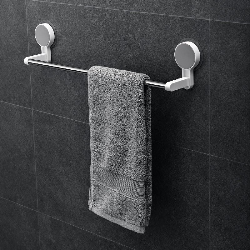 Towel Holder & Pot Cover Rack with Suction Cups