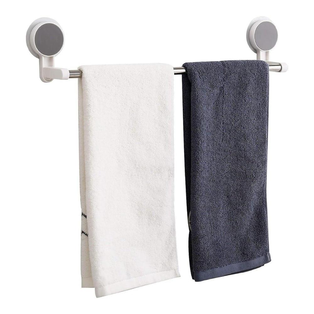 Towel Holder & Pot Cover Rack with Suction Cups