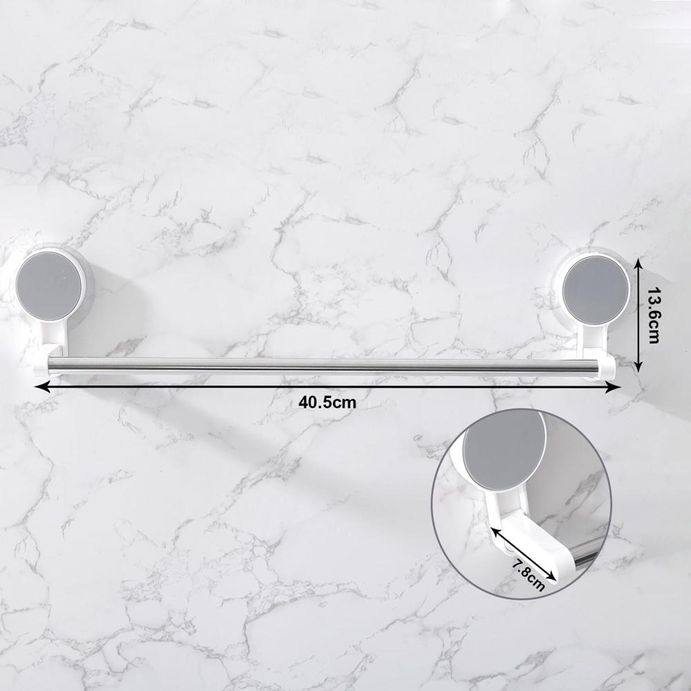 Towel Holder & Pot Cover Rack with Suction Cups
