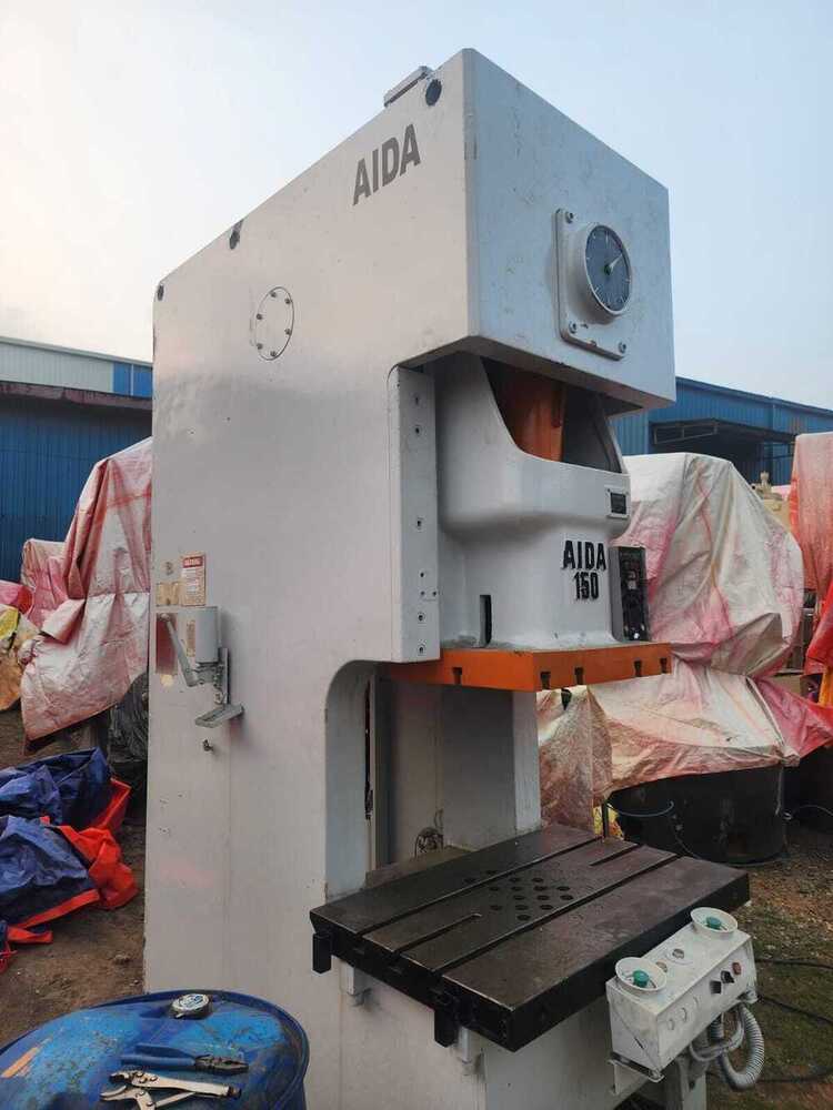 150 T "Aida" (Japan) Cross Shaft Pneumatic Press, C - Frame,