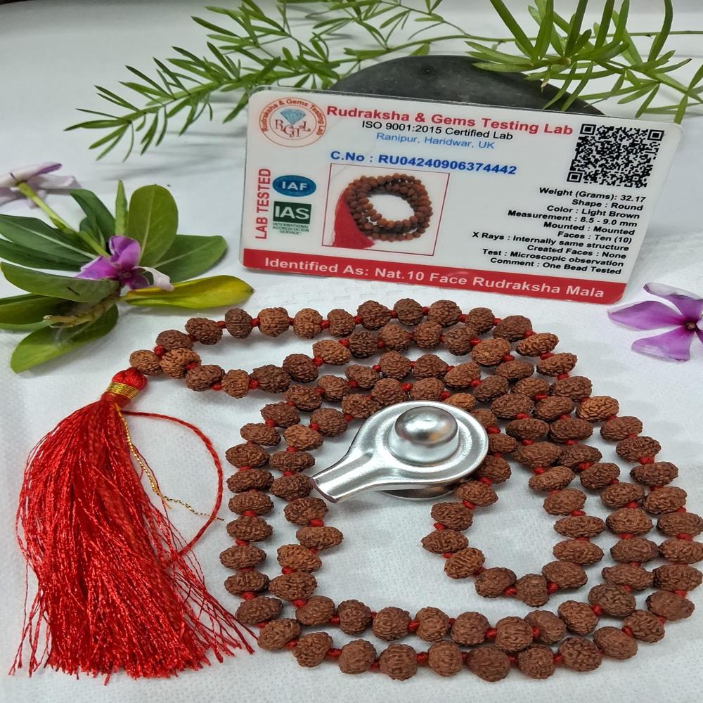 10 mukhi indonasian Rudraksha Mala
