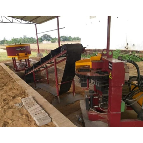 Rotary Heavy Duty Brick Machine - Color: Yellow