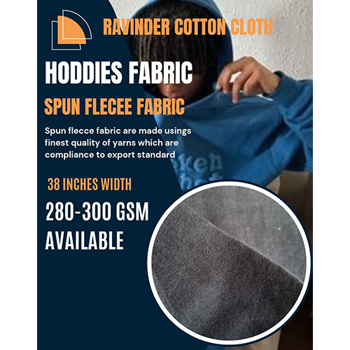 280-300 GSM Spun Flecee Fabric