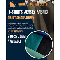 Airjet Single Jersey Fabric - Attributes: Light In Weight