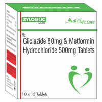 Gliclazide 80 MG And Metformin Hydrochloride 500 MG Tablet