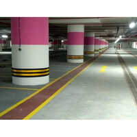 Rubber Wall Guard With Arrow Stickers - Color: Yellow