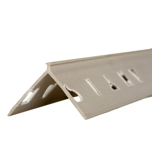 पीवीसी पॉप कॉर्नर बीड - पीवीसी सामग्री, आकार 25mm x 25mm, लंबाई 2.5 मीटर | उच्च गुणवत्ता, सादी सतह, प्लास्टरिंग अनुप्रयोगों के लिए आदर्श