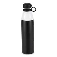 750ml Pearl Double Cap Vacuum Bottle In Metalic Finish With Carry Loop - Capacity: 750 Milliliter (ml)