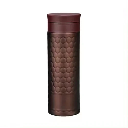 हनीकॉम्ब डिज़ाइन में वैक्यूमाइज्ड स्टेनलेस स्टील की बोतल