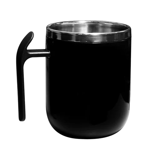 460ml Stainless Steel Double Wall Coffee Mug With Pointy Handle Leakproof