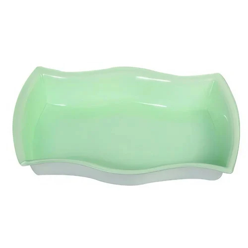 Zig Zag Plastic Serving Tray For Catering