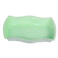 Zig Zag Plastic Tray - Color: Green