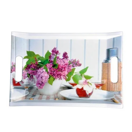 Melamine Square 3 Pcs Serving Tray Set