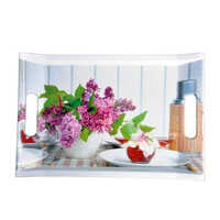 Melamine Square 3 Pcs Serving Tray Set