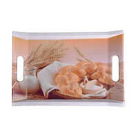 Melamine Square Serving Trays - Color: White