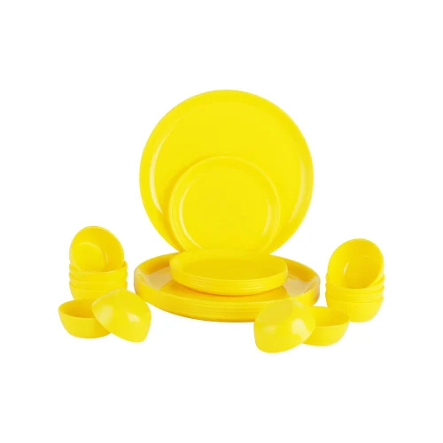 24 पीस का प्लास्टिक डिनर सेट