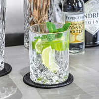 Gold Plating Moroccan Embossed Glass Tumbler Drinking Glass With Gold Rim