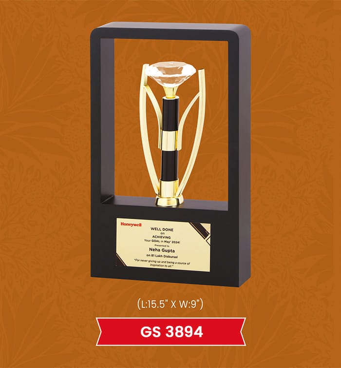 Premium Crystal Trophy