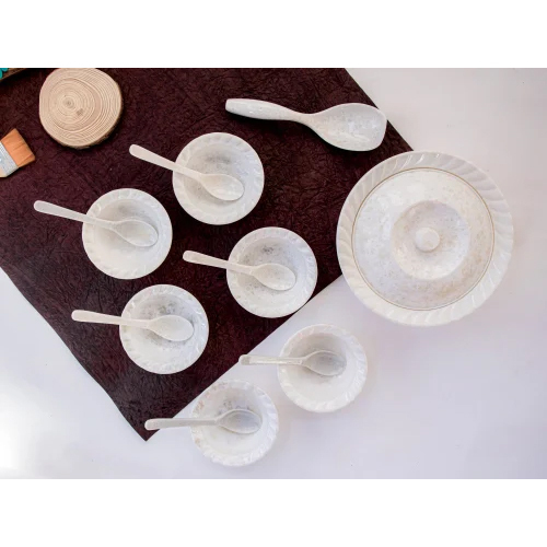 Melamine Marble Pudding Set 15 pcs