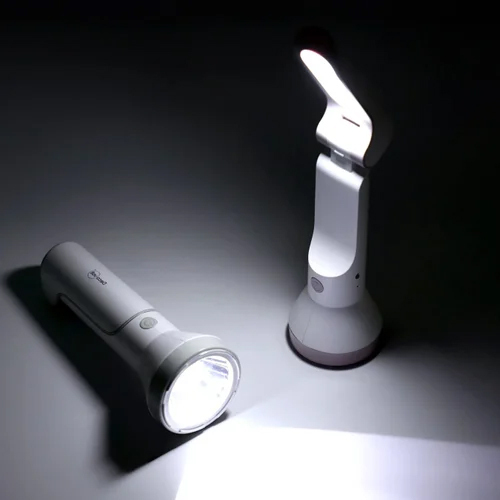 Rechargeable Torch with Folding Lamp