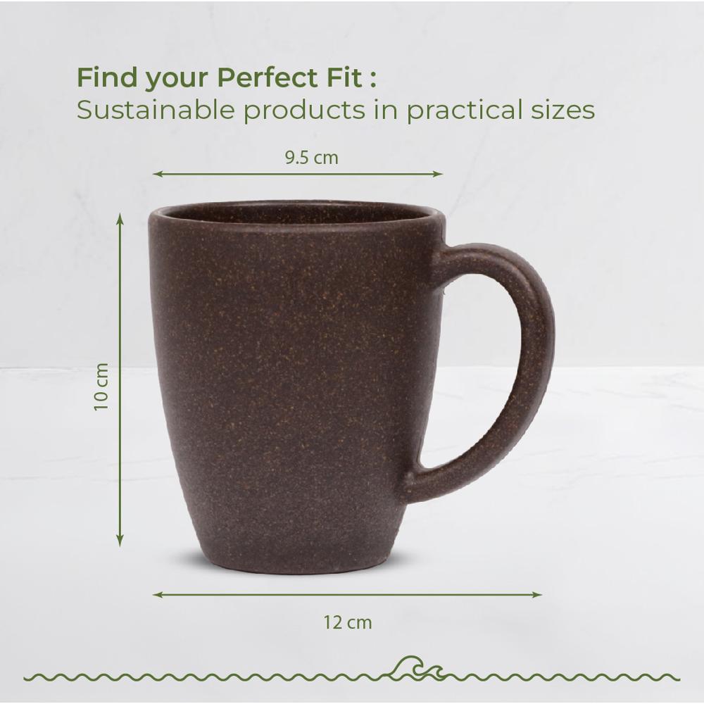 300ml Cocoa Bean Customizable Coffee Mug Unbreakable Coffee Mug Rice Husk Coffee Mug - Color: 8 Colours