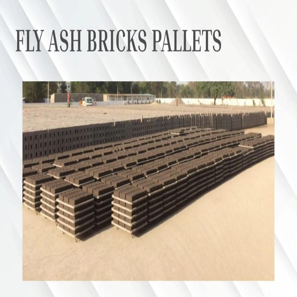 Solid Plastic Metal Reinforced Pallet For Brick Block And Paver. - Color: White Marbel