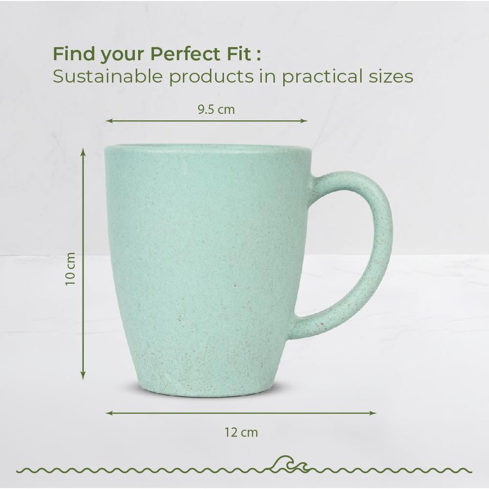 300ml Ocean Wave Blue Vintage Brew Eco Friendly Printed Coffee Mug