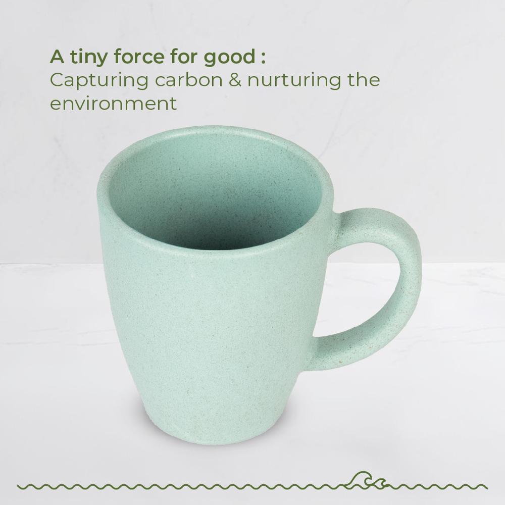 300ml Ocean Wave Blue Vintage Brew Eco Friendly Printed Coffee Mug