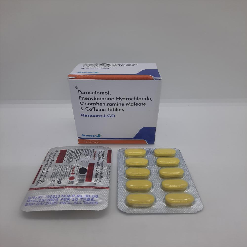 PARACETAMOL, PHENYLEPHRINE HYDROCHLORIDE, CHLORPHENIRAMINE MALEATE, CAFFEINE TABLET  