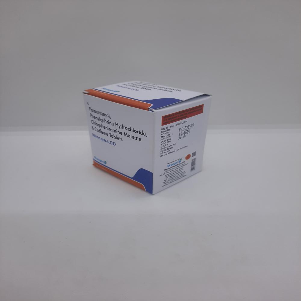 PARACETAMOL, PHENYLEPHRINE HYDROCHLORIDE, CHLORPHENIRAMINE MALEATE, CAFFEINE TABLET  