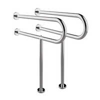 Stainless Steel U Disabled Grab Rail - Color: Silver