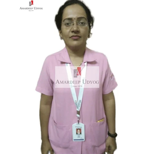 Pink Nurse Uniform - Fabric Type: Cotton