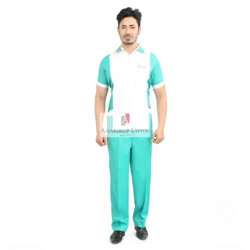 Male Nurse Uniform - Fabric Type: Cotton