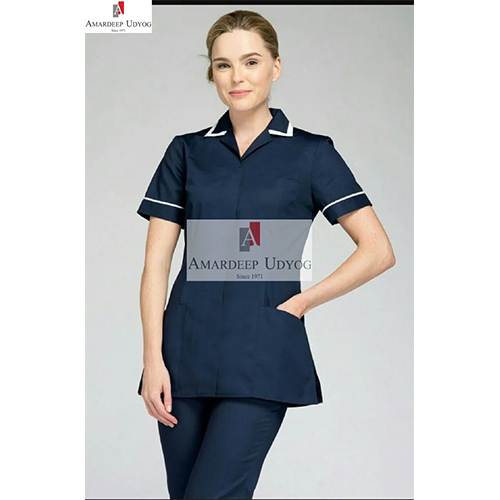 Navy Blue Lab Coat