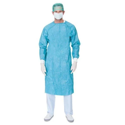 Plain Pure Polyester OT Gown