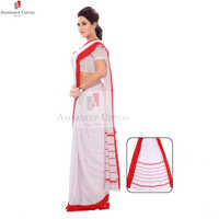 Plain Border Uniform Sarees - Gender: Female