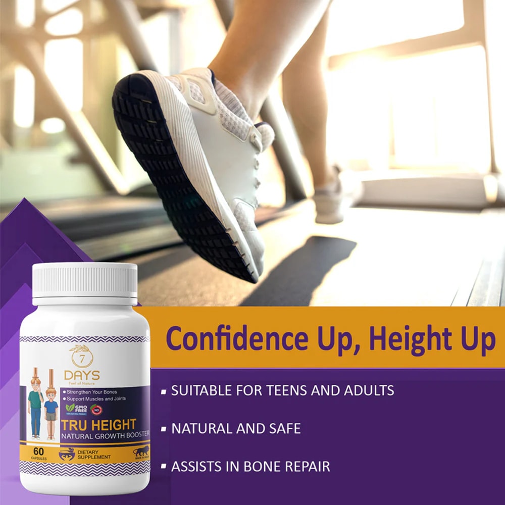 Height Increase Capsule, 60 Capsles | Tru Height 7Days Natural