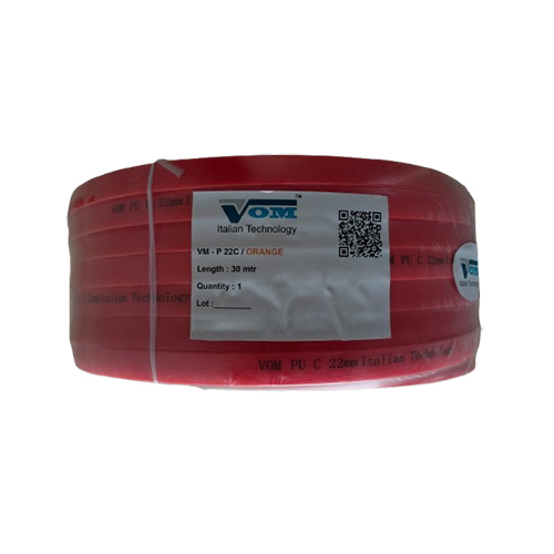 Pu Round Belt - Color: Red