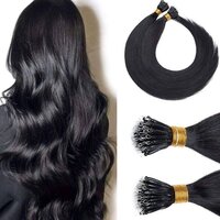 Natural Black I Tips hair Extensions