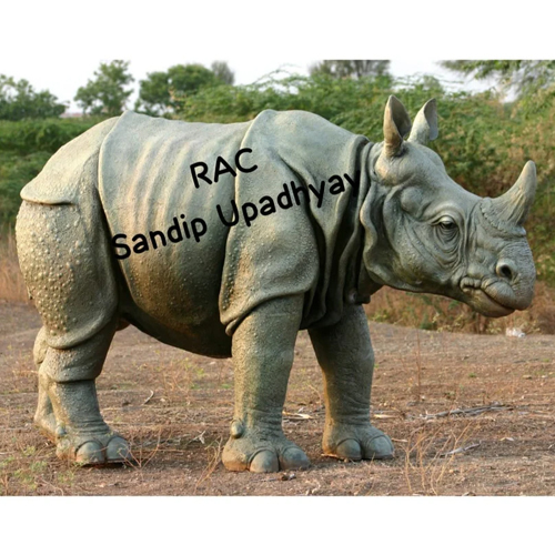 FRP Rhinoceros Statue